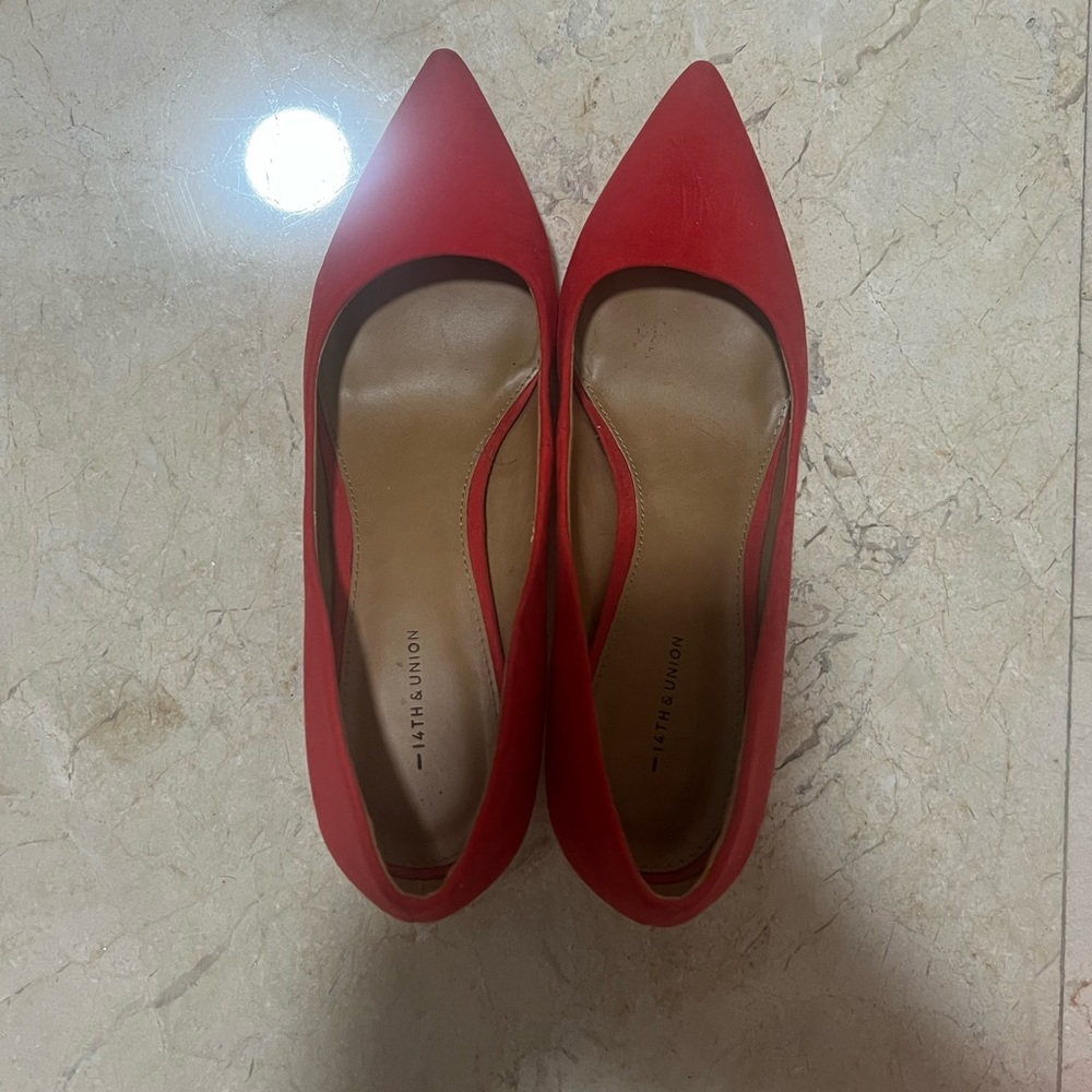 Nordstrom Red Pointed-Toe Heels